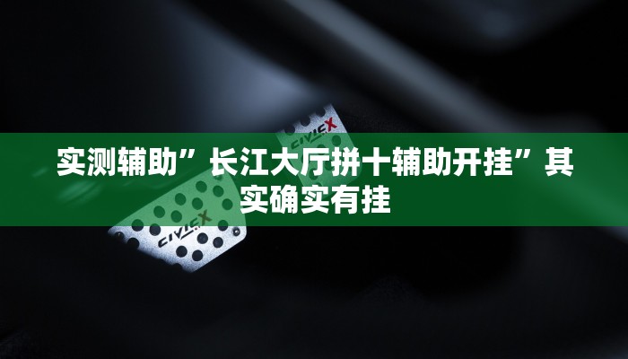 实测辅助”长江大厅拼十辅助开挂”其实确实有挂