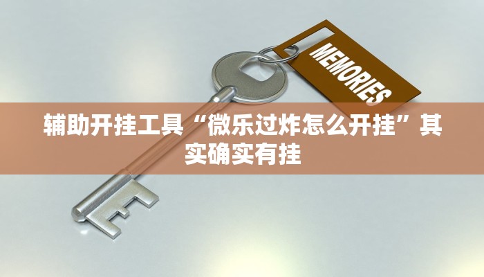 辅助开挂工具“微乐过炸怎么开挂”其实确实有挂