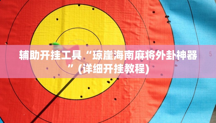 辅助开挂工具“琼崖海南麻将外卦神器”(详细开挂教程)